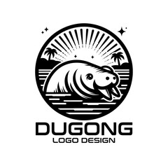 Dugong Vector Logo Design