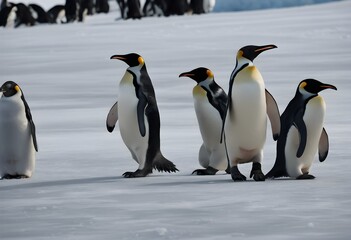 Emporer Penguins on the ice