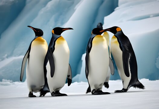 Emporer Penguins on the ice
