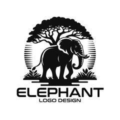 Fototapeta premium Elephant Vector Logo Design
