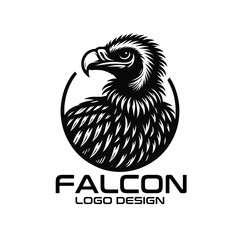 Fototapeta na wymiar Falcon Vector Logo Design