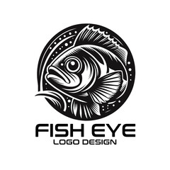 Fish Eye Vector Logo Design