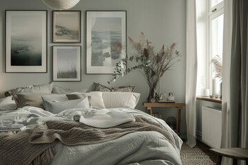 "Serene Neutral Bedroom Sanctuary - Tranquil Home Decor Inspiration"