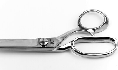 Scissors with an isolated white background