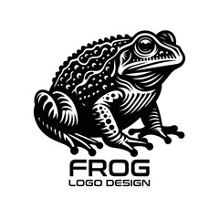 Fototapeta na wymiar Frog Vector Logo Design