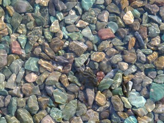 pebbles on the beach in Tehran 