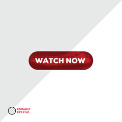 Fototapeta premium watch now button on white background. play video icon. watch now video play button sign 