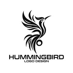 Hummingbird Vector Logo Design