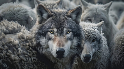 generated image of a wolf in sheeps clothing