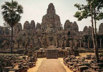 Bayon Temple in Angkor complex Cambodia
