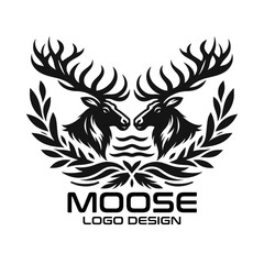 Moose Vector Logo Design