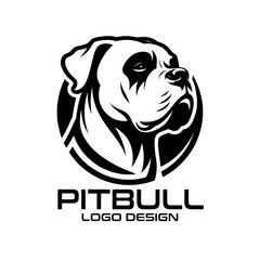 Pitbull Vector Logo Design