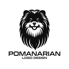 Pomeranian Vector Logo Design