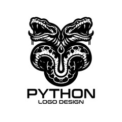 Python Vector Logo Design