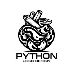 Python Vector Logo Design