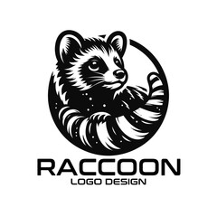 Raccoon Vector Logo Design