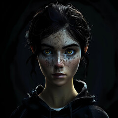 portrait of a woman with makeup