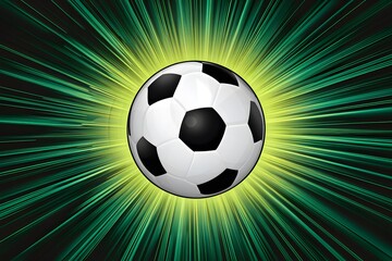 StockImage Dynamic soccer ball action captured in an irresistible poster design