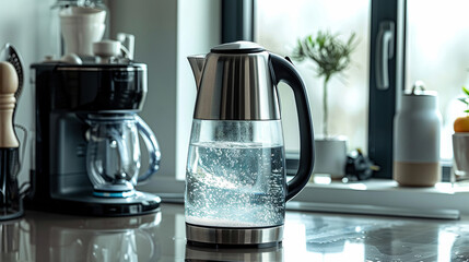 A photorealistic image boiling water on a kitchen.jpg
