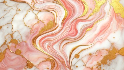 Luxury pink , gold and white marble texture, background, wallpaper 