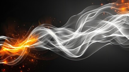 abstract wallpaper background design header with flowing waves