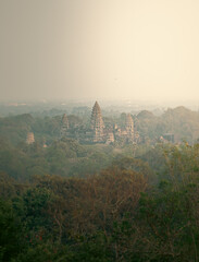 Angkor Wat Temple in the afternoon in Angkor complex Cambodia at sunset © Jason