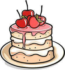 Sweet Delights Unleashed The World of Cake Vectors