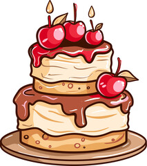 Digital Desserts Exploring Cake Vector Realms