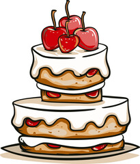 Cake Vector Symphony Navigating Sweet Realms
