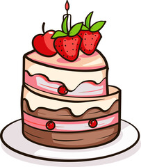 Vectorized Confections Navigating Cake Vector Realms