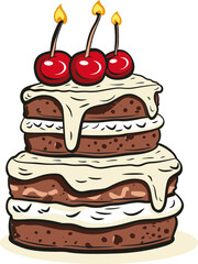 Cake Artistry Unleashed Crafting Vectorized Indulgence