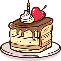 Pixelated Pastries Navigating Cake Vector Landscapes