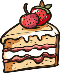 Whimsical Confections Exploring Cake Vector Artistry