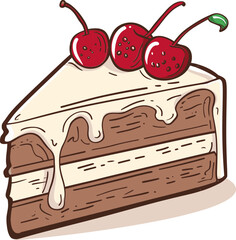 Pixelated Pastries Navigating Cake Vector Realms