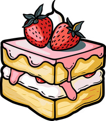 Cake Artistry Unleashed Crafting Vectorized Delicacies