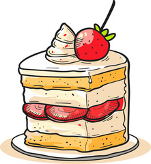 Sugary Sensations in Pixels Crafting Vectorized Pastries