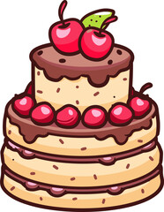 Pixelated Pastries Navigating Cake Vector Landscapes