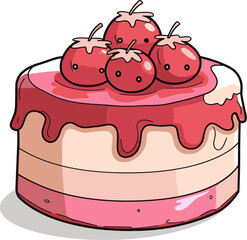Cake Vector Wonderland Navigating Vectorized Charms