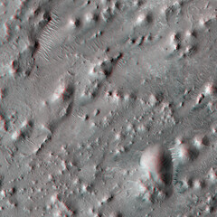 Mars in 3D. Inverted Channel Feature. Anaglyph image. Use red/cyan 3d glasses.
Image from the Mars...
