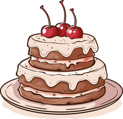 Cake Vector Dreamscape Navigating Sugary Marvels