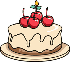 Digital Decadence Exploring Cake Vector Realms