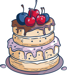 Pixelated Pastries Navigating Vectorized Dreams