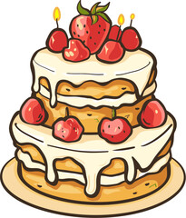 Cake Artistry Unleashed Crafting Cake Vector Landscapes