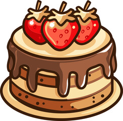 Vectorized Variations Exploring a Multitude of Styles Designs and Flavors in Cake Illustration Art
