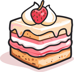 Digital Dessert Discovery Exploring Discovering and Unveiling New Horizons Frontiers and Possibilities in Cake Vector Art that Evoke Emotion and Wonder Inspire Creativity and Ignite Passion and Desi