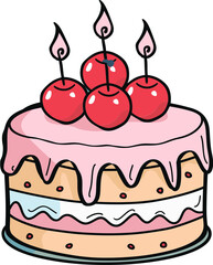 Artistic Ambrosia Nourishing Feeding and Inspiring the Soul Mind and Imagination with Exquisite Beautiful and Mouthwatering Cake Vectors that Evoke Emotion and Wonder Inspire Creativity and Ignite P