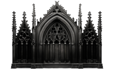 A mesmerizing, intricate, and dark composition featuring an abundance of gothic elements