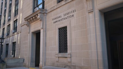 Washington, DC, USA - 12 26 2021: General Services Administration GSA headquarters Building...