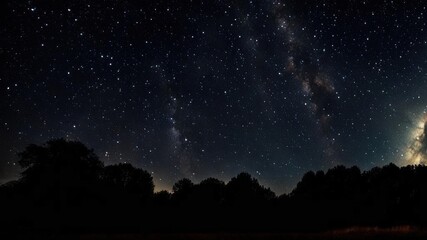 Obraz premium Night sky, stars and space.