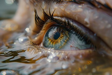 Close-Up of a Persons Blue Eye